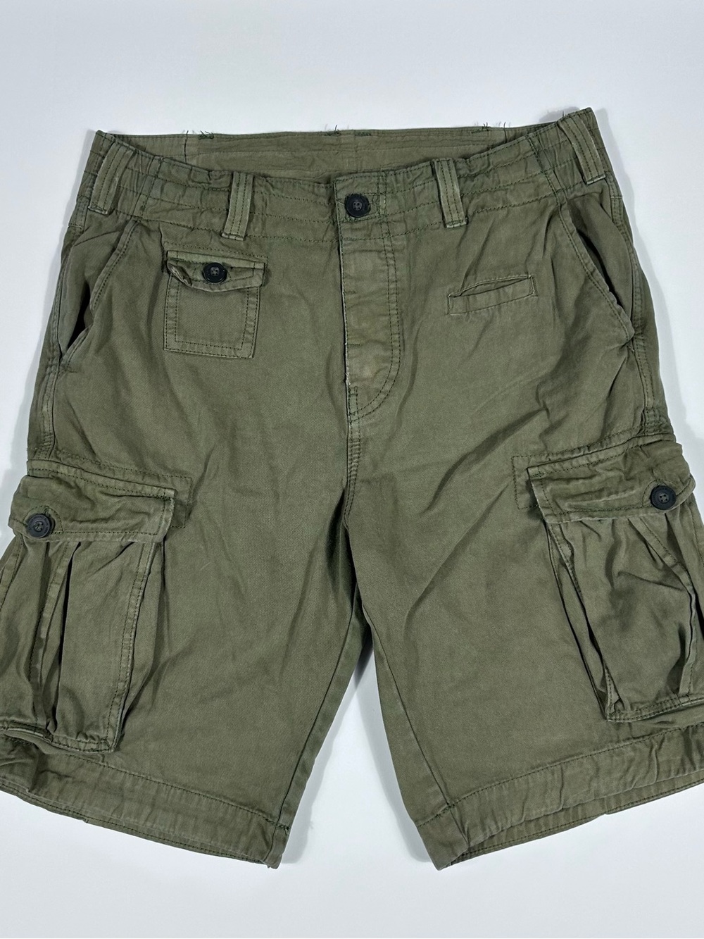 Vintage H &M Divided Men's Size 32 Green Cargo Shorts